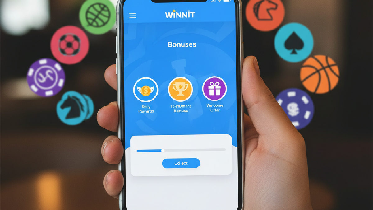 Winnit mobil uygulaması üzerinden bonuslara kolayca erişim sağlama.